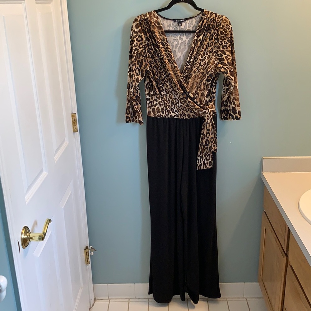 Animal print ROZ & ALI woman’s jumpsuit L